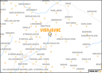 map of Višnjevac