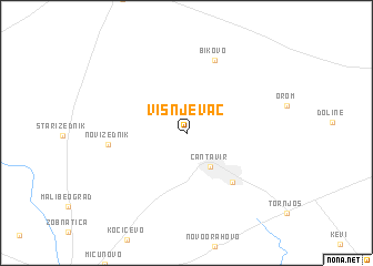 map of Višnjevac