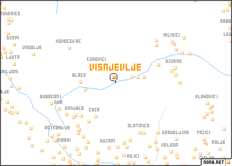 map of Višnjevlje