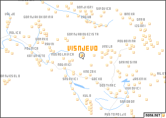 map of Višnjevo