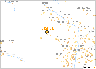 map of Višnje