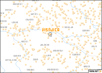 map of Višnjica