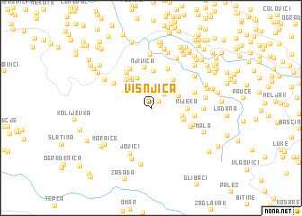 map of Višnjica