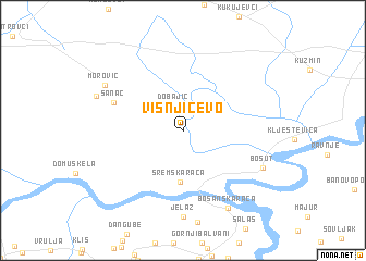 map of Višnjićevo