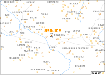 map of Višnjice