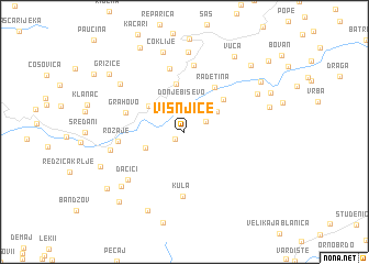 map of Višnjice