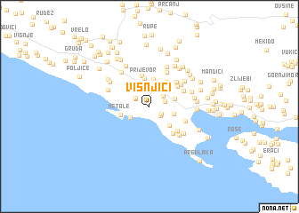 map of Višnjići