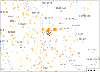 map of Visočka