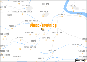 map of Visočke Pivnice