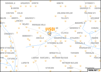 map of Vişoi