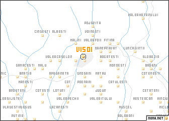 map of Vişoi