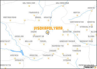 map of Visoka Polyana