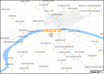 map of Visokaya