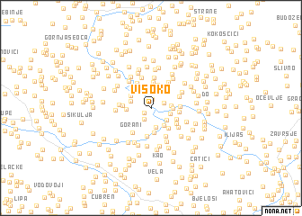 map of Visoko