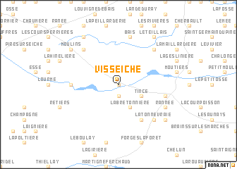 map of Visseiche