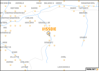 map of Vissoie