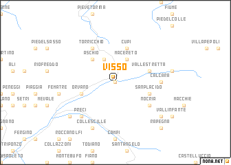 map of Visso