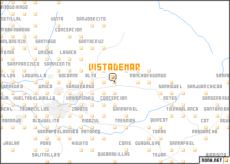 map of Vista de Mar