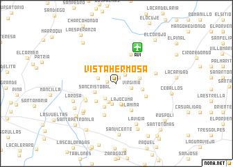 map of Vistahermosa