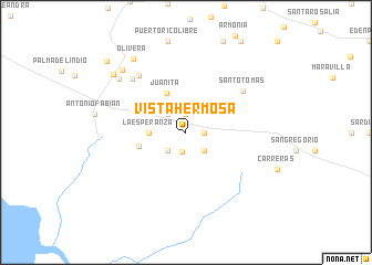 map of Vista Hermosa