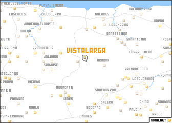 map of Vista Larga