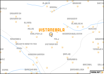 map of Vīstān-e Bālā