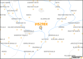 map of Visznek