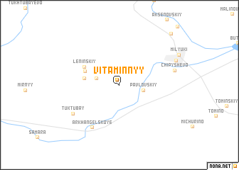map of Vitaminnyy