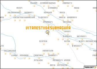 map of Vităneştii de sub Măgură