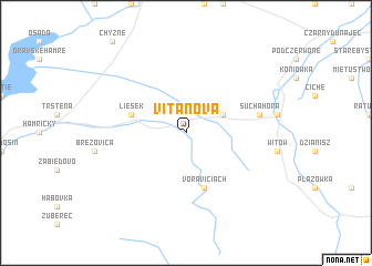 map of Vitanová