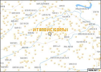 map of Vitanovići Gornji