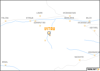 map of Viţău