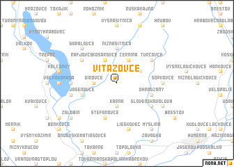 map of Viťazovce