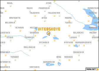 map of Vitebskoye