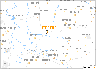 map of Viteževo