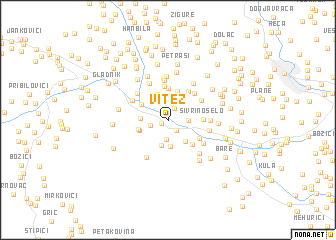 map of Vitez