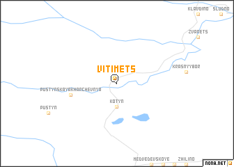 map of Vitimets