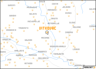 map of Vitkovac