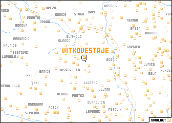 map of Vitkove Staje