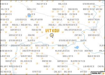 map of Vítkov