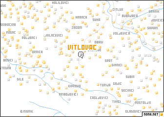 map of Vitlovac