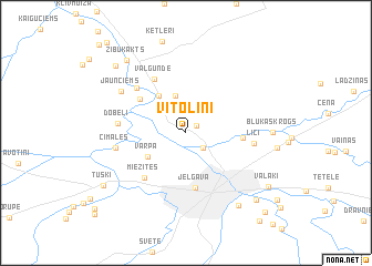 map of Vītoliņi