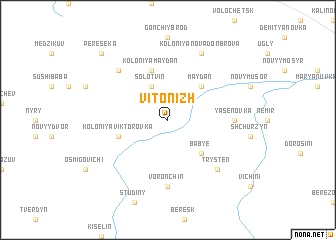 map of Vitonizh