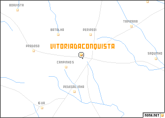 map of Vitória da Conquista