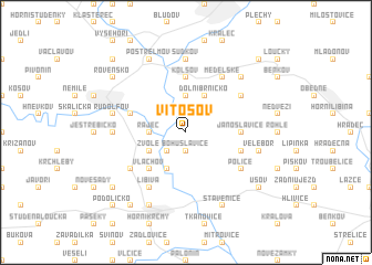 map of Vítošov