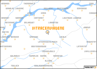 map of Vitrac-en-Viadène