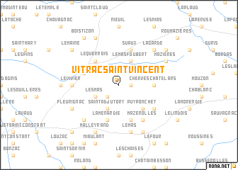 map of Vitrac-Saint-Vincent