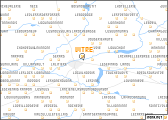 map of Vitré