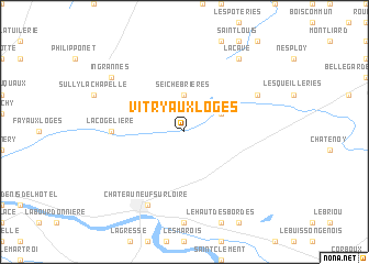 map of Vitry-aux-Loges