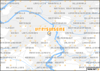 map of Vitry-sur-Seine